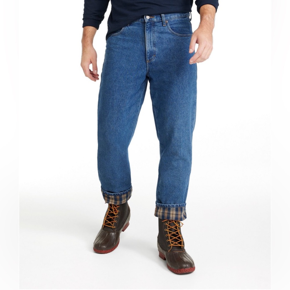 LL Bean Flannel-Lined Jeans